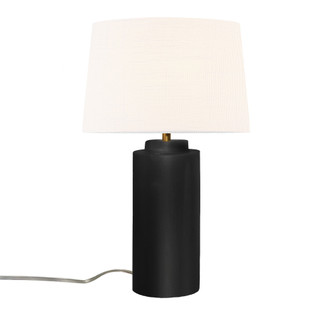 Spire Portable w/ Fabric Shade (254|CER-2575-BLK-WHTE)