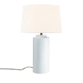 Spire Portable w/ Fabric Shade (254|CER-2575-BIS-WHTE)