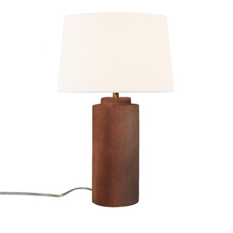 Spire Portable w/ Fabric Shade (254|CER-2575-ANTC-WHTE)
