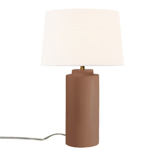 Spire Portable w/ Fabric Shade (254|CER-2575-ADOB-WHTE)