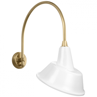 Academy 19.5'' Arched Mack Barn Light (279|TOB 2815HAB/S3-WHT)