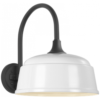 Academy 11'' Arched Mack Barn Light (279|TOB 2814MBK/S6-WHT)