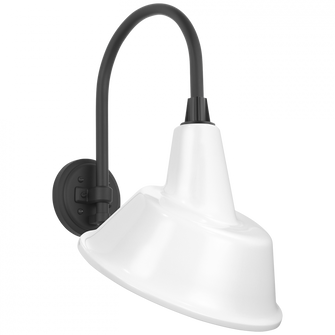 Academy 11'' Arched Mack Barn Light (279|TOB 2814MBK/S3-WHT)