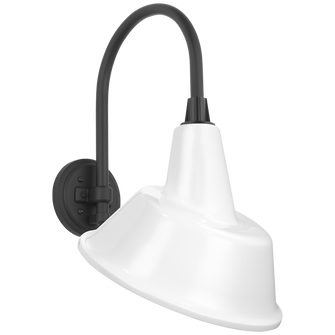 Academy 11'' Arched Mack Barn Light (279|TOB 2814MBK/S3-WHT)