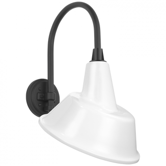 Academy 11'' Arched Mack Barn Light (279|TOB 2814MBK/S3-WHT)