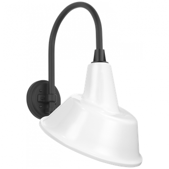 Academy 11'' Arched Mack Barn Light (279|TOB 2814MBK/S3-WHT)