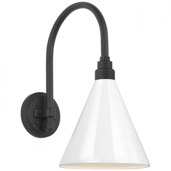 Academy 11'' Arched Mack Barn Light (279|TOB 2814MBK/S10-WHT)
