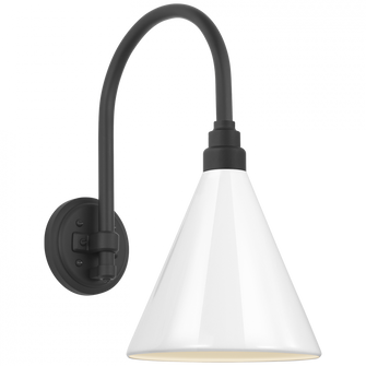Academy 11'' Arched Mack Barn Light (279|TOB 2814MBK/S10-WHT)