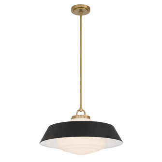Xander 20'' Vibrant Gold + Matte Black Pendant (205|XAN-8009-VG-MK)