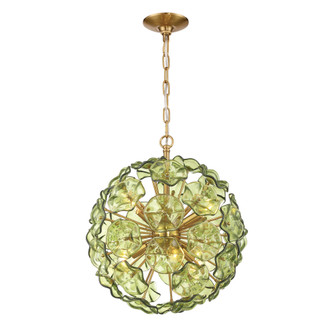Esme 18.25'' Aged Brass Chandelier (205|ESM-4005-AG-GR)