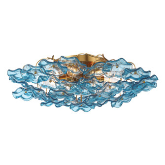 Esme 22.5'' Aged Brass Semi Flush Mount (205|ESM-4000-AG-BL)