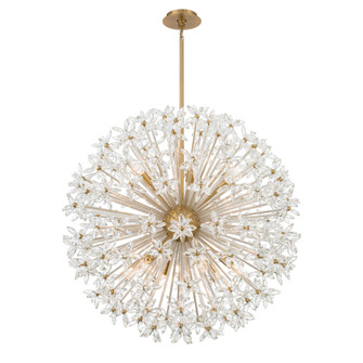 Adley 34'' Aged Brass Chandelier (205|ADL-512-AG-CL)