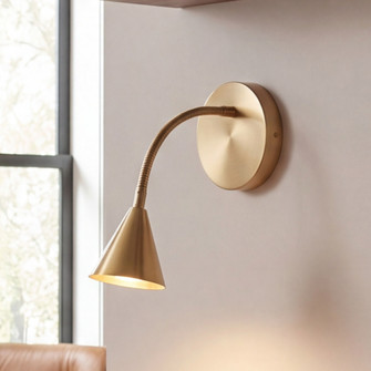 Pharos 1-Light Wall Sconce in Noble Brass by Breegan Jane (128|9-8007-1-127)