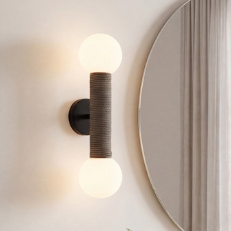 Jarrell 2-Light Wall Sconce in Matte Black (128|9-4081-2-BK)