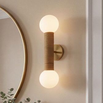 Jarrell 2-Light Wall Sconce in Warm Brass (128|9-4081-2-322)