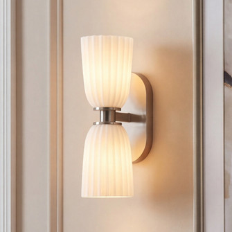 Baldwin 2-Light Wall Wall Sconce in Satin Nickel (128|9-1245-2-SN)