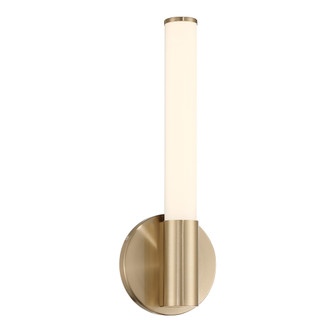 Connor 14'' Mini Tube LED Cylinder Vanity Light in Brass (128|8-9999-14-BR)