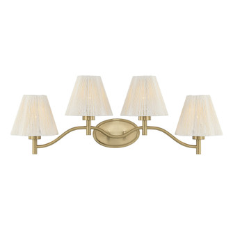 Rosa 4-Light Bathroom Vanity Light in Noble Brass by Breegan Jane (128|8-6081-4-127)