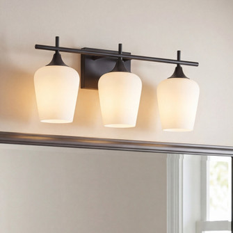 Octave 3-Light Bathroom Vanity Light in Matte Black (128|8-6030-3-BK)