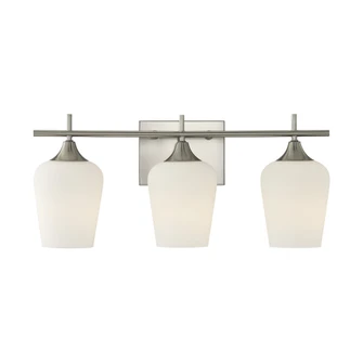 Octave 3-Light Bathroom Vanity Light in Satin Nickel (128|8-6030-3-SN)