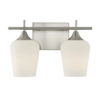 Octave 2-Light Bathroom Vanity Light in Satin Nickel (128|8-6030-2-SN)