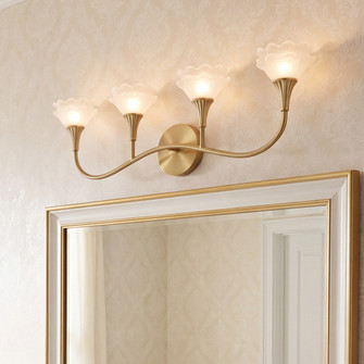 Florena 4-Light Bathroom Vanity Light in Noble Brass by Breegan Jane (128|8-5081-4-127)