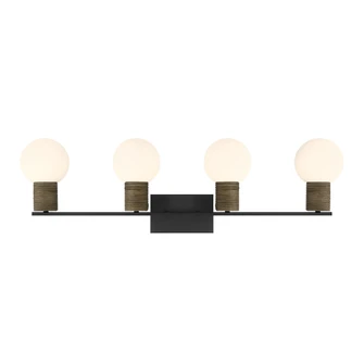 Jarrell 4-Light Bathroom Vanity Light in Matte Black (128|8-4081-4-BK)