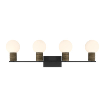 Jarrell 4-Light Bathroom Vanity Light in Matte Black (128|8-4081-4-BK)