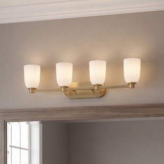 Baldwin 4-Light Bathroom Vanity Light in Noble Brass (128|8-1245-4-127)
