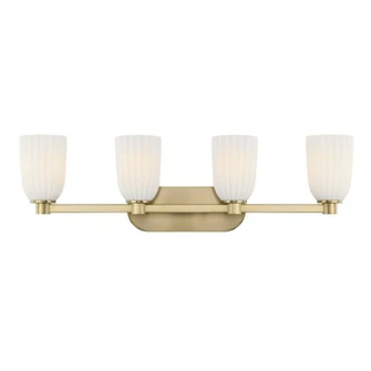 Baldwin 4-Light Bathroom Vanity Light in Noble Brass (128|8-1245-4-127)