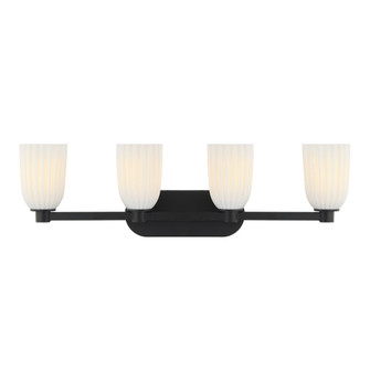 Baldwin 4-Light Bathroom Vanity Light in Matte Black (128|8-1245-4-BK)