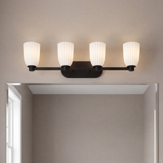 Baldwin 4-Light Bathroom Vanity Light in Matte Black (128|8-1245-4-BK)