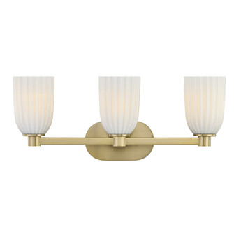Baldwin 3-Light Bathroom Vanity Light in Noble Brass (128|8-1245-3-127)