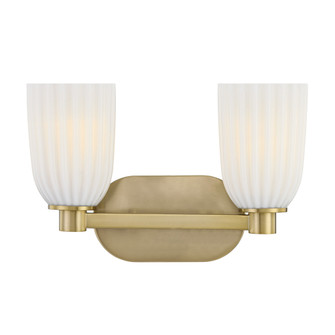 Baldwin 2-Light Bathroom Vanity Light in Noble Brass (128|8-1245-2-127)