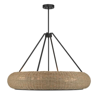 Gaia 6-Light Pendant in Matte Black by Breegan Jane (128|7-8301-6-89)