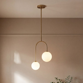 Chester 2-Light Pendant in Noble Brass (128|7-5981-2-127)