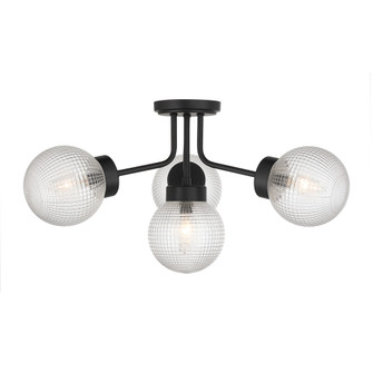 Coral 4-Light Semi-Flush in Matte Black (128|6-3364-4-89)