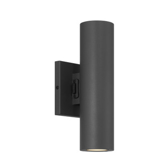 Kelley 2-Light LED 5CCT Cylinder Exterior Light in Black (128|5-CYL-2-5CCT-BK)