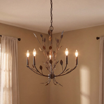 Laska 5-Light Chandelier in Enchanted Bronze by Breegan Jane (128|1-6706-5-334)