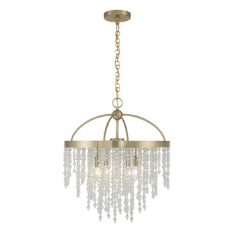 Jeanette 4-Light Chandelier in Noble Brass (128|1-6450-4-127)