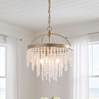 Jeanette 4-Light Chandelier in Noble Brass (128|1-6450-4-127)