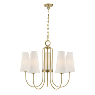 Wilkes 5-Light Chandelier in Warm Brass by Dann Foley (128|1-4703-5-322)