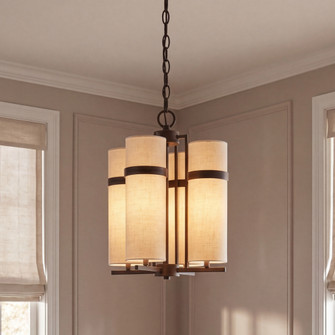 Weston 4-Light Chandelier in Mediterranean Bronze by Dann Foley (128|1-4561-4-15)