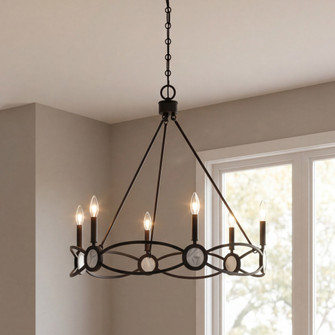 Minette 6-Light Chandelier in Matte Black (128|1-4101-6-89)