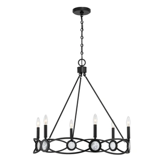 Minette 6-Light Chandelier in Matte Black (128|1-4101-6-89)