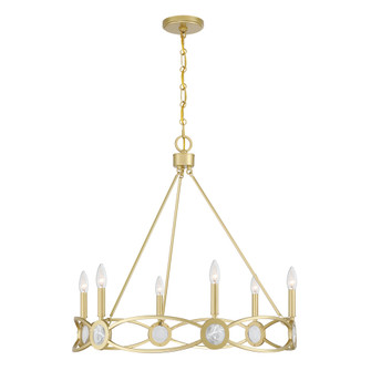 Minette 6-Light Chandelier in Spun Gold (128|1-4101-6-328)