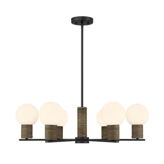 Jarrell 6-Light Chandelier in Matte Black (128|1-4080-6-89)