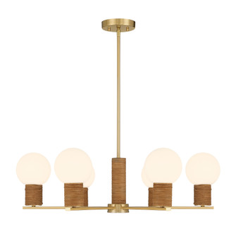 Jarrell 6-Light Chandelier in Warm Brass (128|1-4080-6-322)