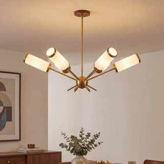 Denison 6-Light Chandelier in Warm Brass by Dann Foley (128|1-3198-6-322)