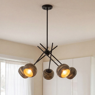 Jasper 5-Light Chandelier in Matte Black (128|1-2968-5-89)